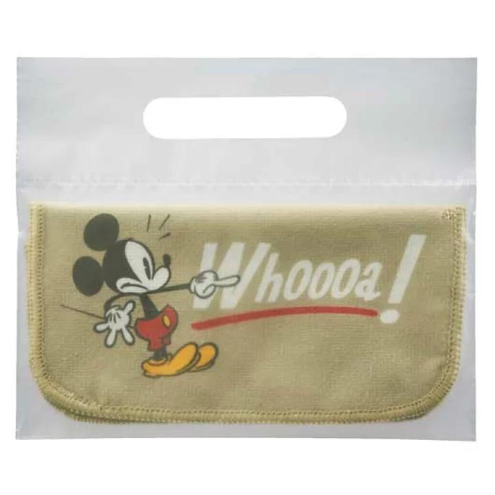 JP 黑白米奇造型方巾 卡色 4484