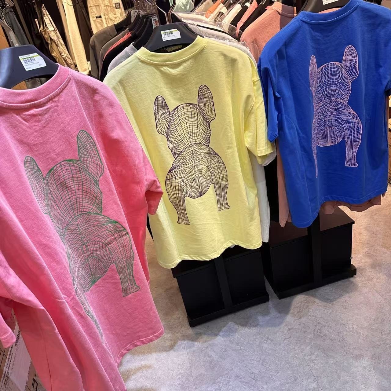 【韓國預購】AK031190 Lifework 短袖（前後老虎狗圖案）