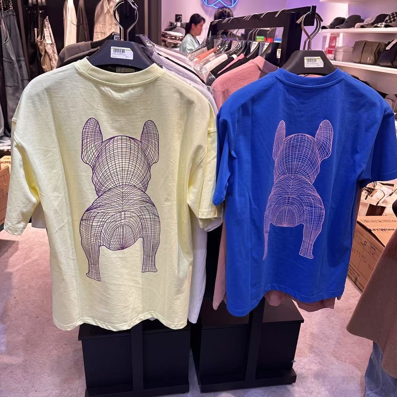 【韓國預購】AK031190 Lifework 短袖（前後老虎狗圖案）