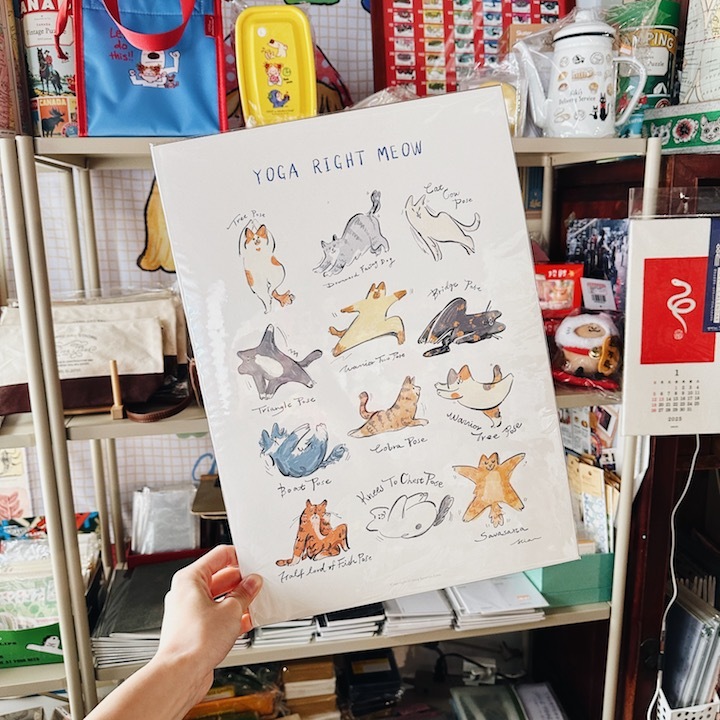 一起做瑜珈 A3海報 複製畫｜SEVERUS LIAN 里恩太太