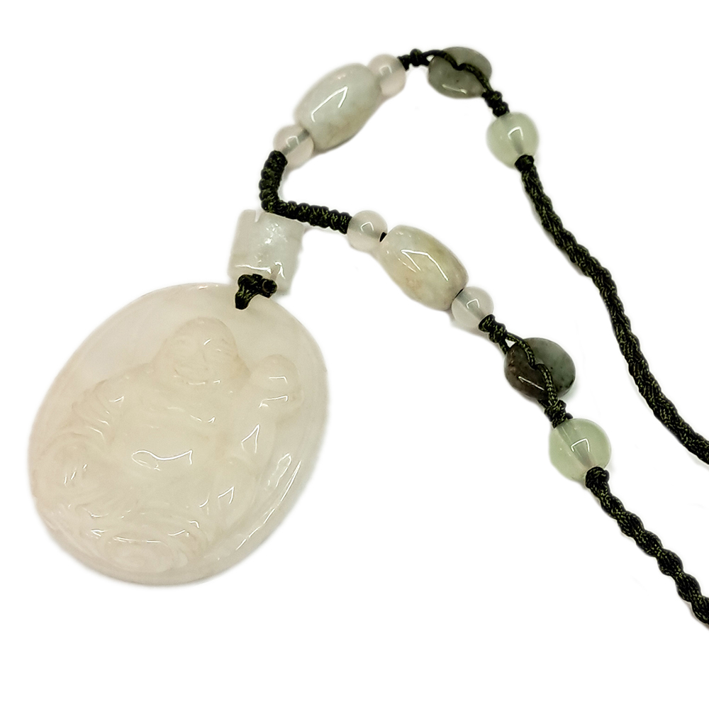 彌勒佛白玉佩項鍊【十方】119456