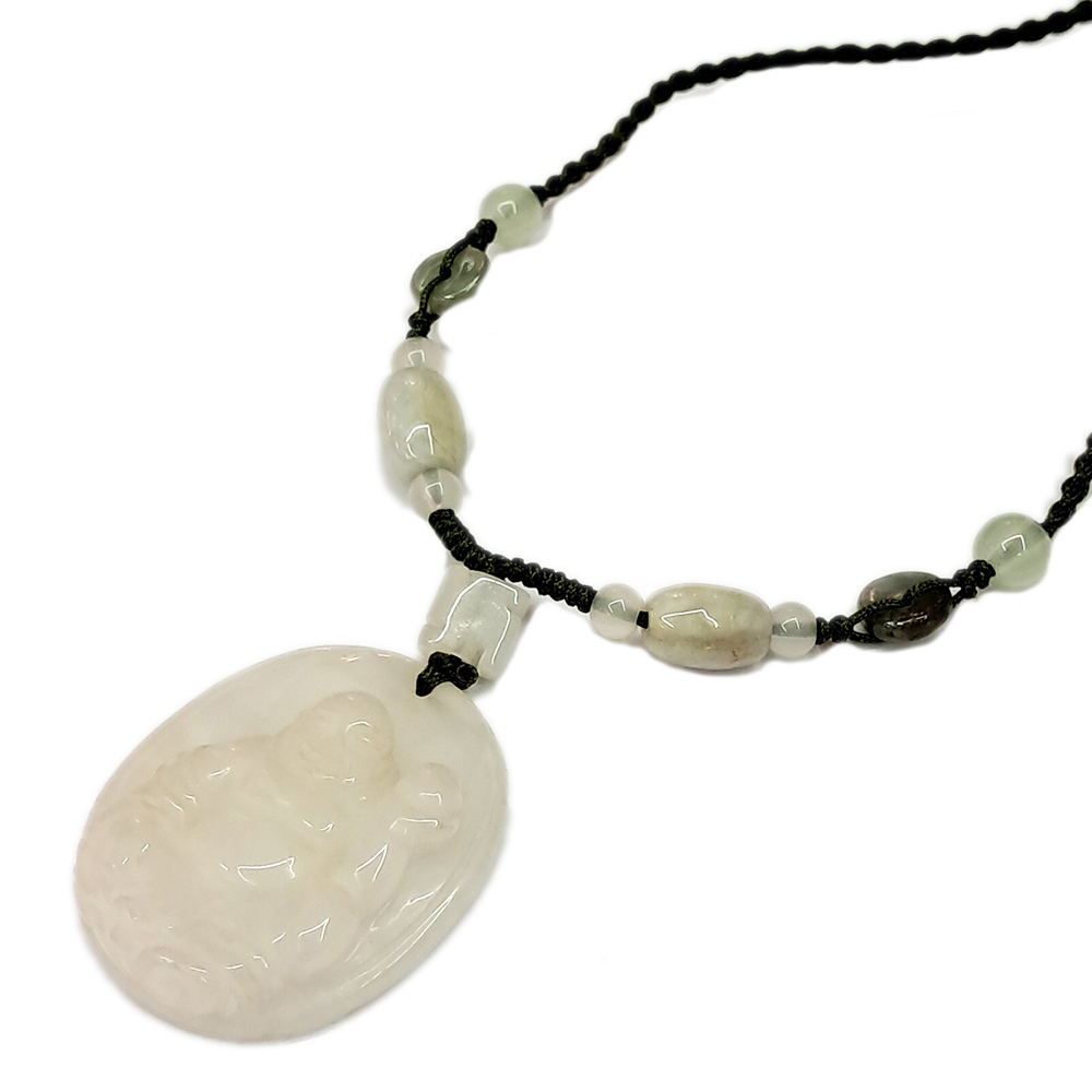 彌勒佛白玉佩項鍊【十方】119456