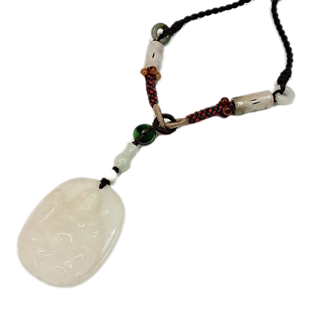 彌勒佛白玉佩項鍊【十方】119817