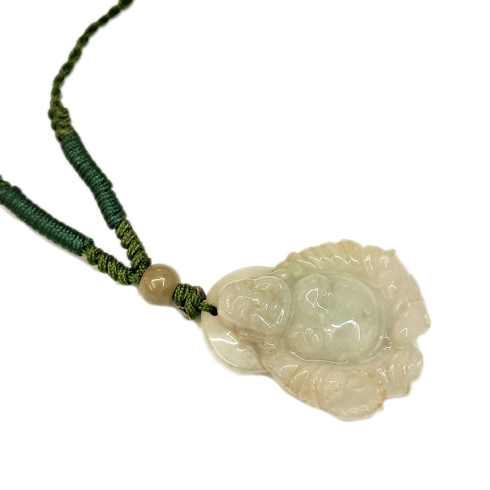 彌勒佛玉佩中國結項鍊【十方】123566