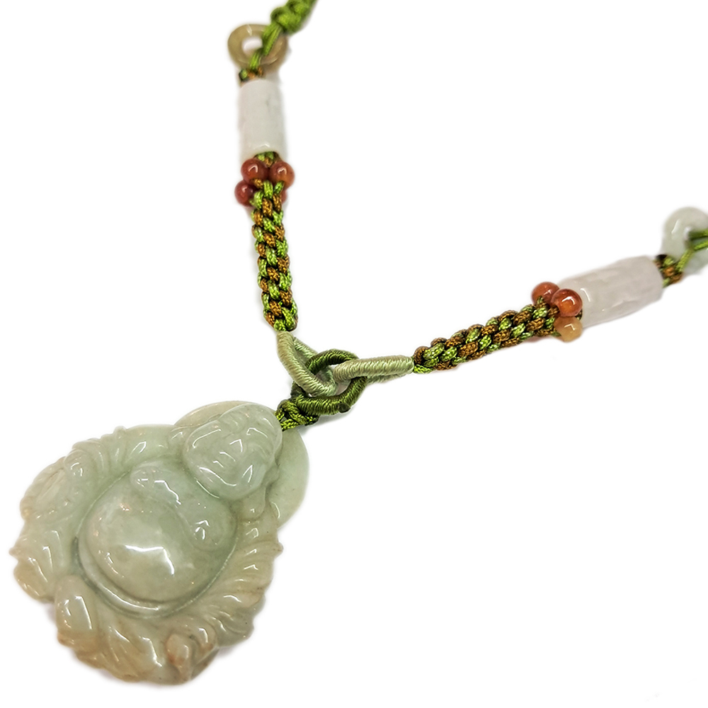 彌勒佛玉佩中國結項鍊【十方】123574