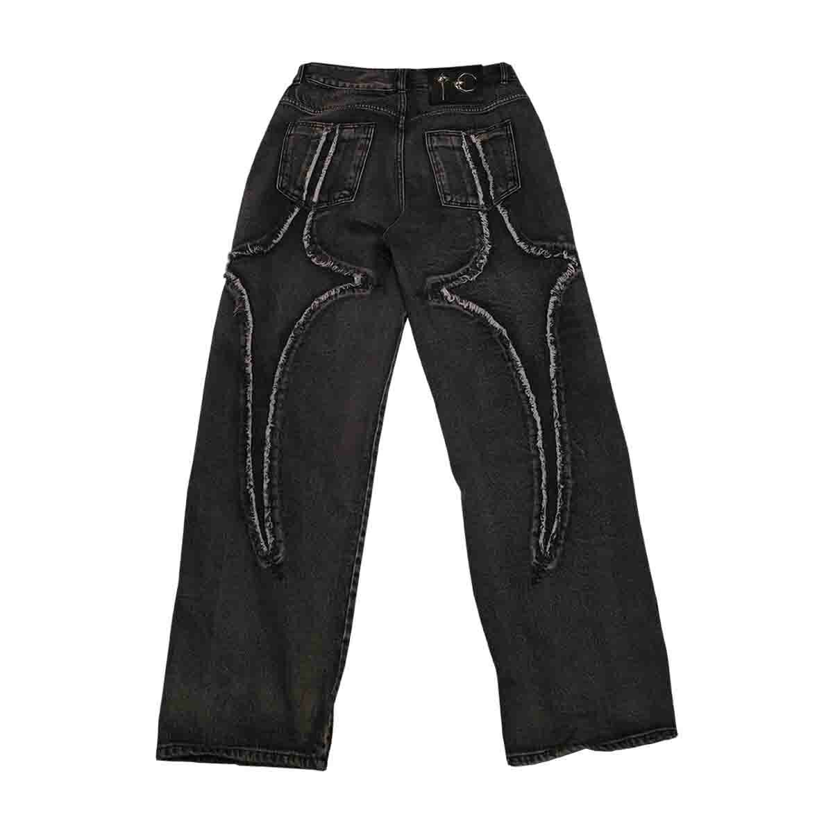 Thug Club｜Basic Product – Tribal Denim Pants (Black / B