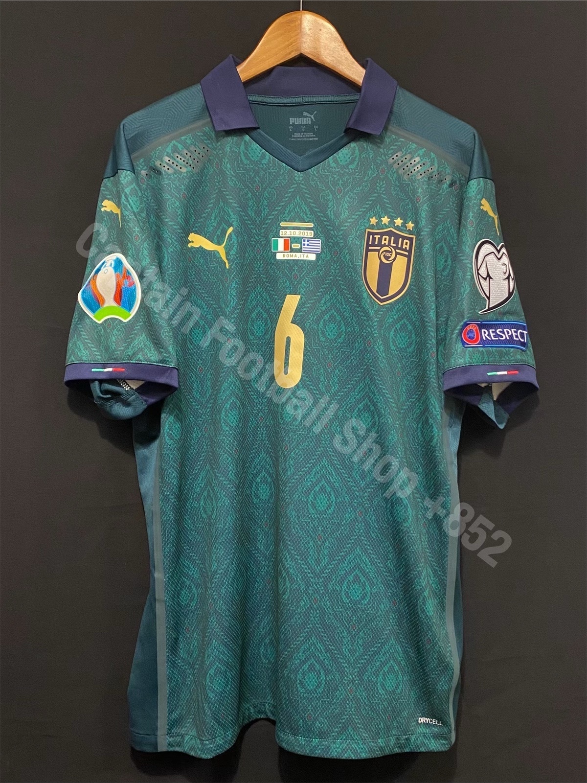 (BNWT) Italy 2019-2020 Puma Third Authentic Player Shirt #6 VERRATTI