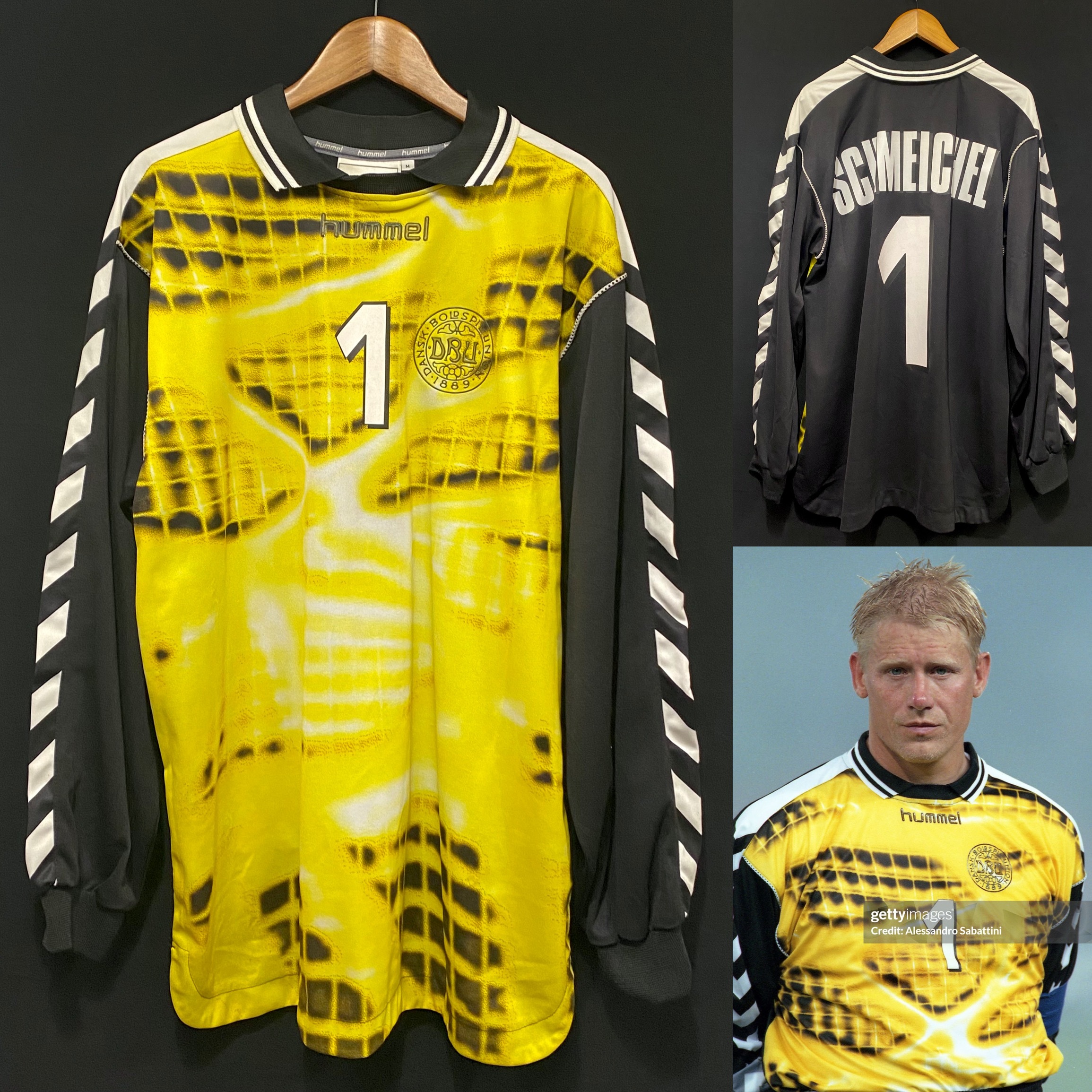 Denmark 2000 Hummel Goalkeeper Shirt #1 SCHMEICHEL