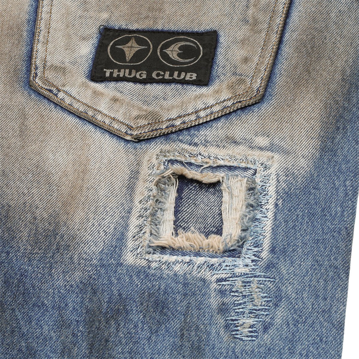 Thug Club｜SS25 – Combat Casualty Care Denim Pants (Blue