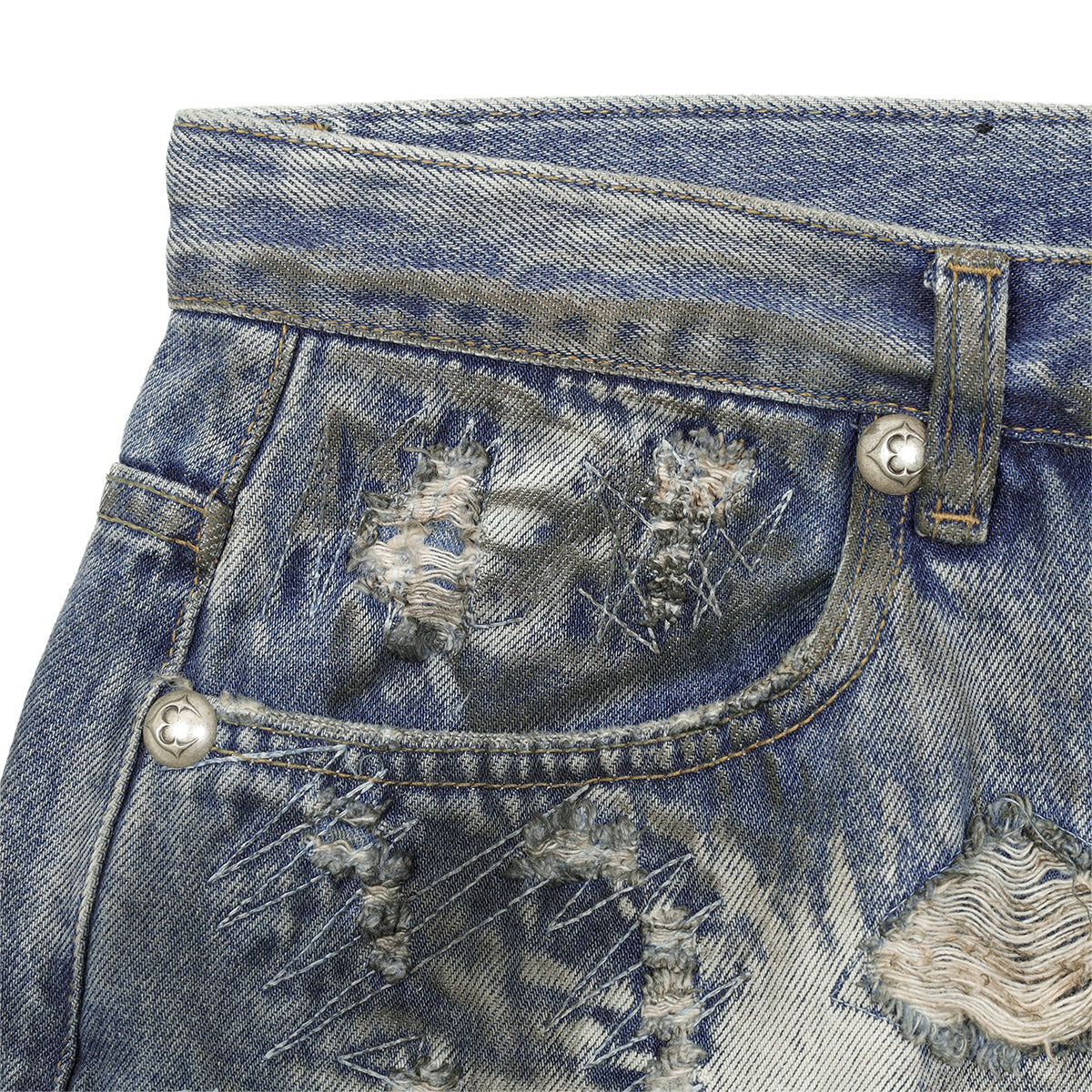 Thug Club｜SS25 – Combat Casualty Care Denim Pants (Blue