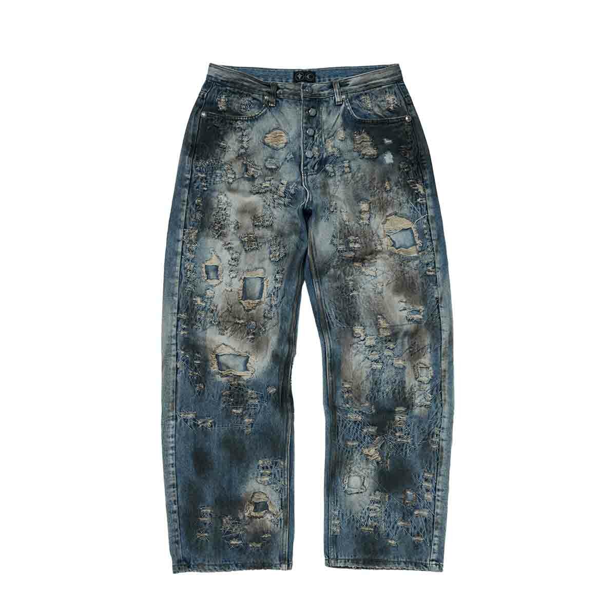 Thug Club｜SS25 – Combat Casualty Care Denim Pants (Blue)