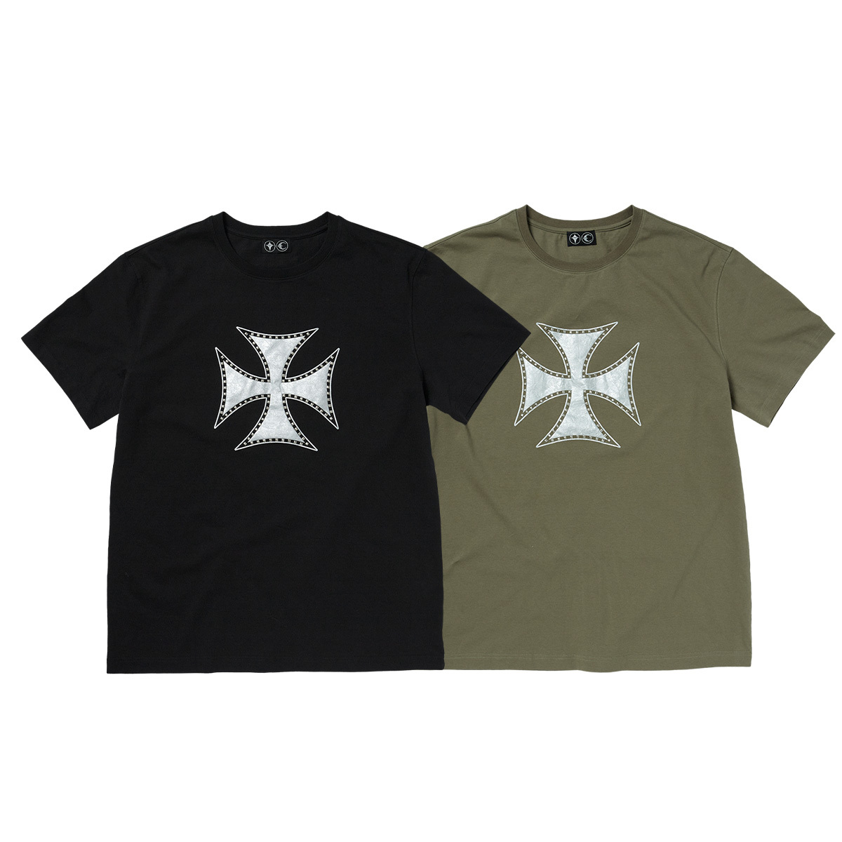 Thug Club｜SS25 – Chopper Icon T-Shirt (Black / Khaki)