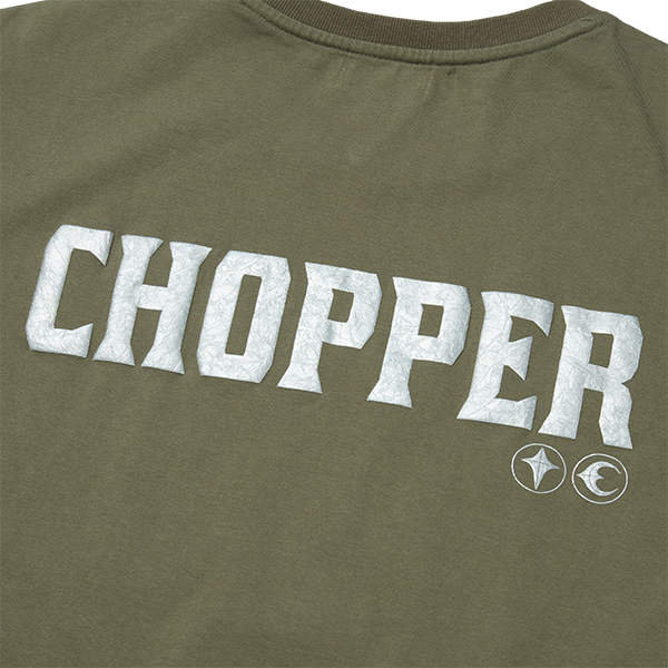 Thug Club｜SS25 – Chopper Icon T-Shirt (Black / Khaki)