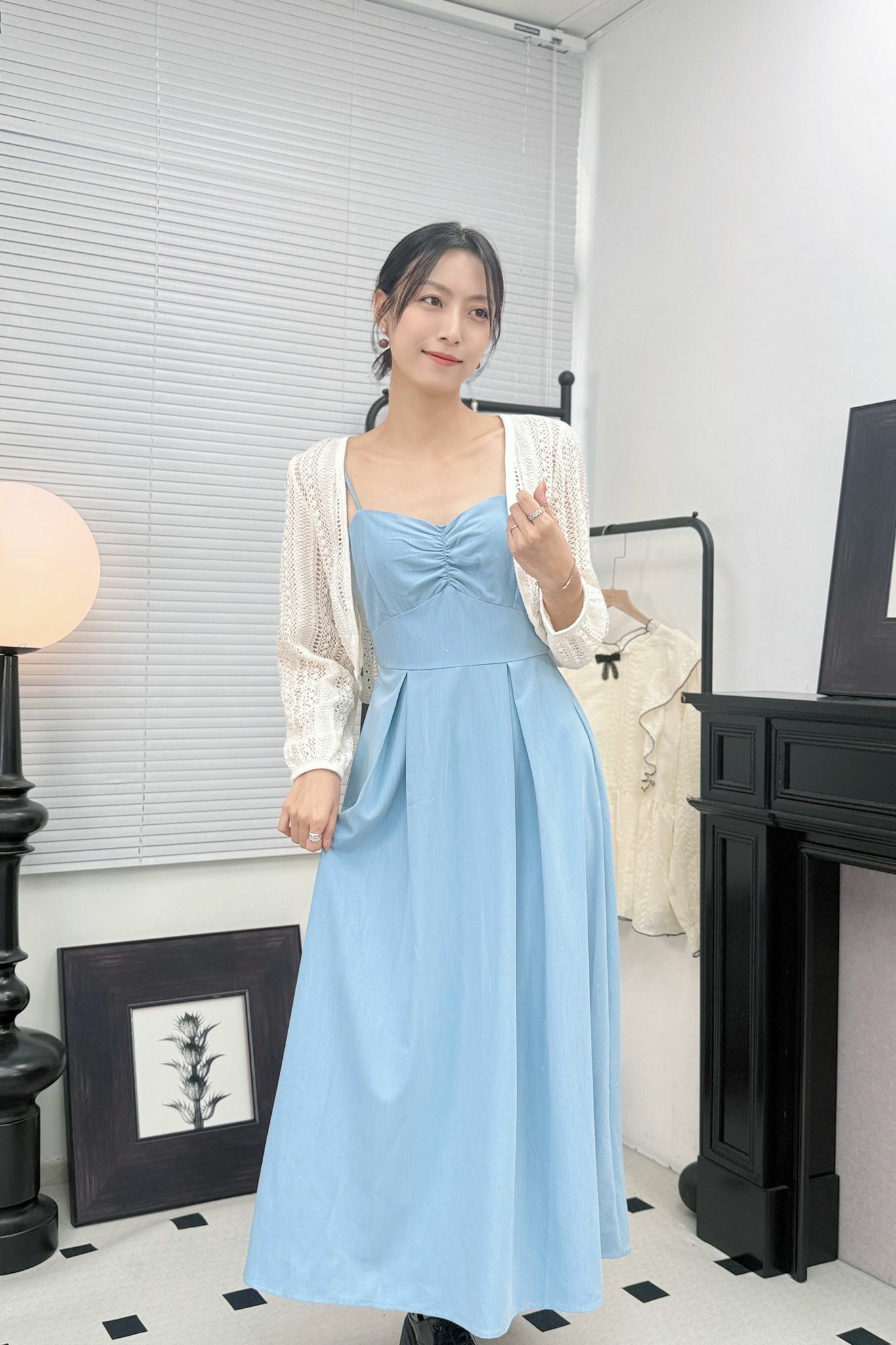 SET#6983 🤍海岸天絲背心裙套裝