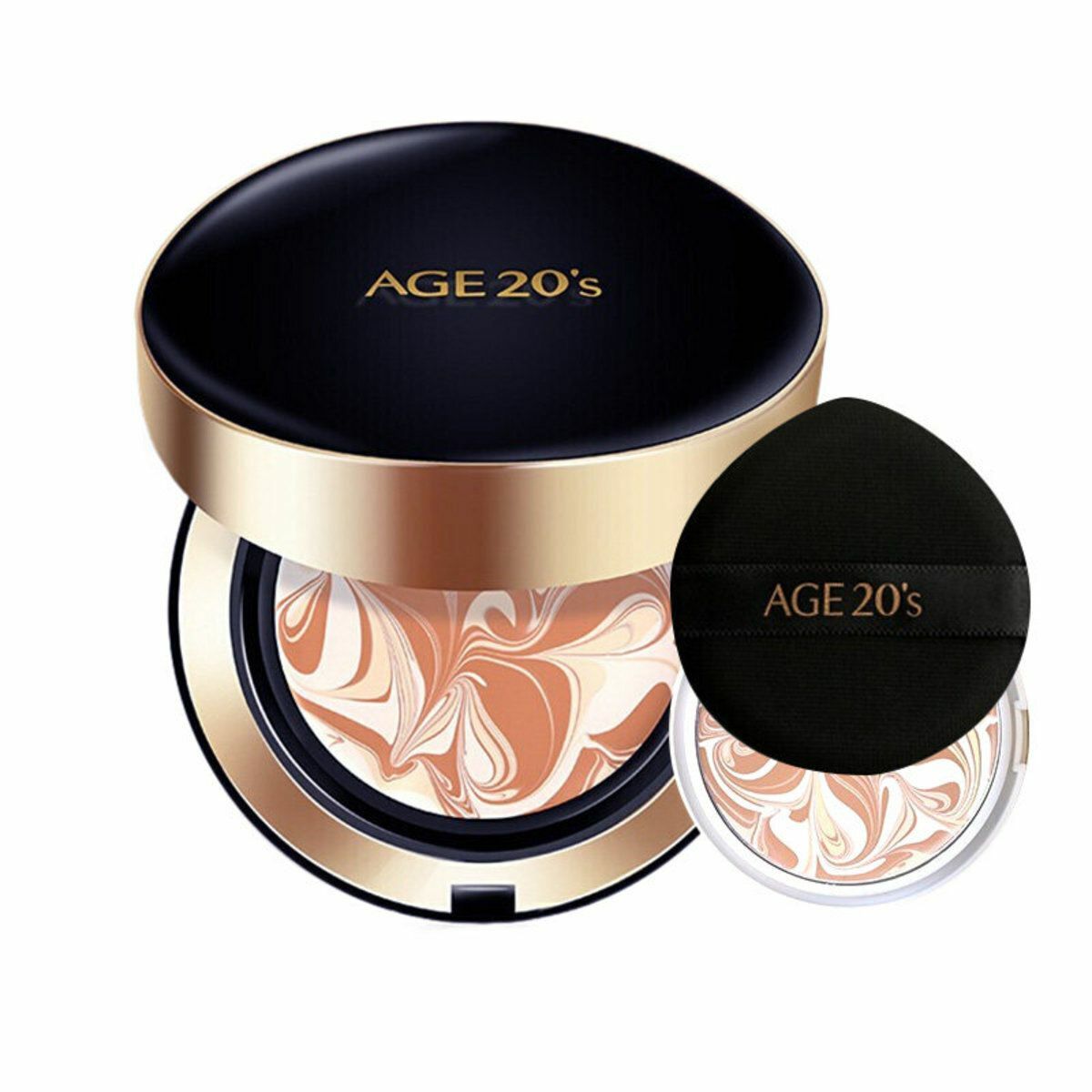 愛敬 - 水光精華保濕氣墊粉底霜 SPF50+/PA+++(遮暇 - 黑色) +替換芯#13 （平行進口） 不同包裝隨機發貨