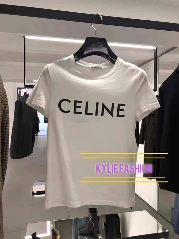 Celine 白色 Basic logo Tee