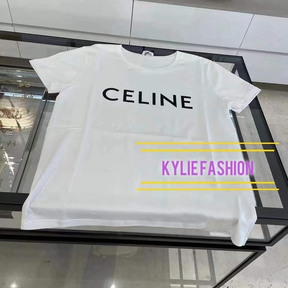 Celine 白色 Basic logo Tee