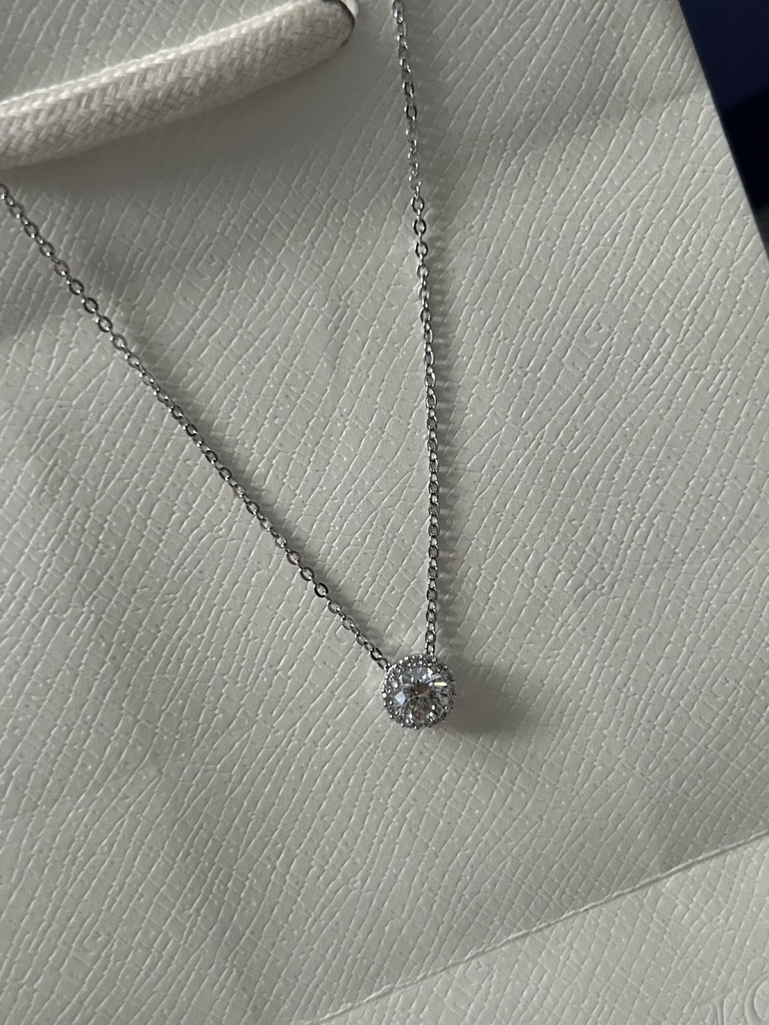 <快速出貨> SWAROVSKI 施華洛世奇項鏈 Angelic 天使之輪圓形單鑽