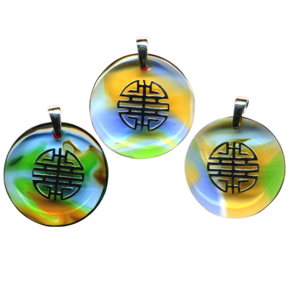 福壽圓滿銀飾項鍊 福祿壽喜吉祥如意開運納福