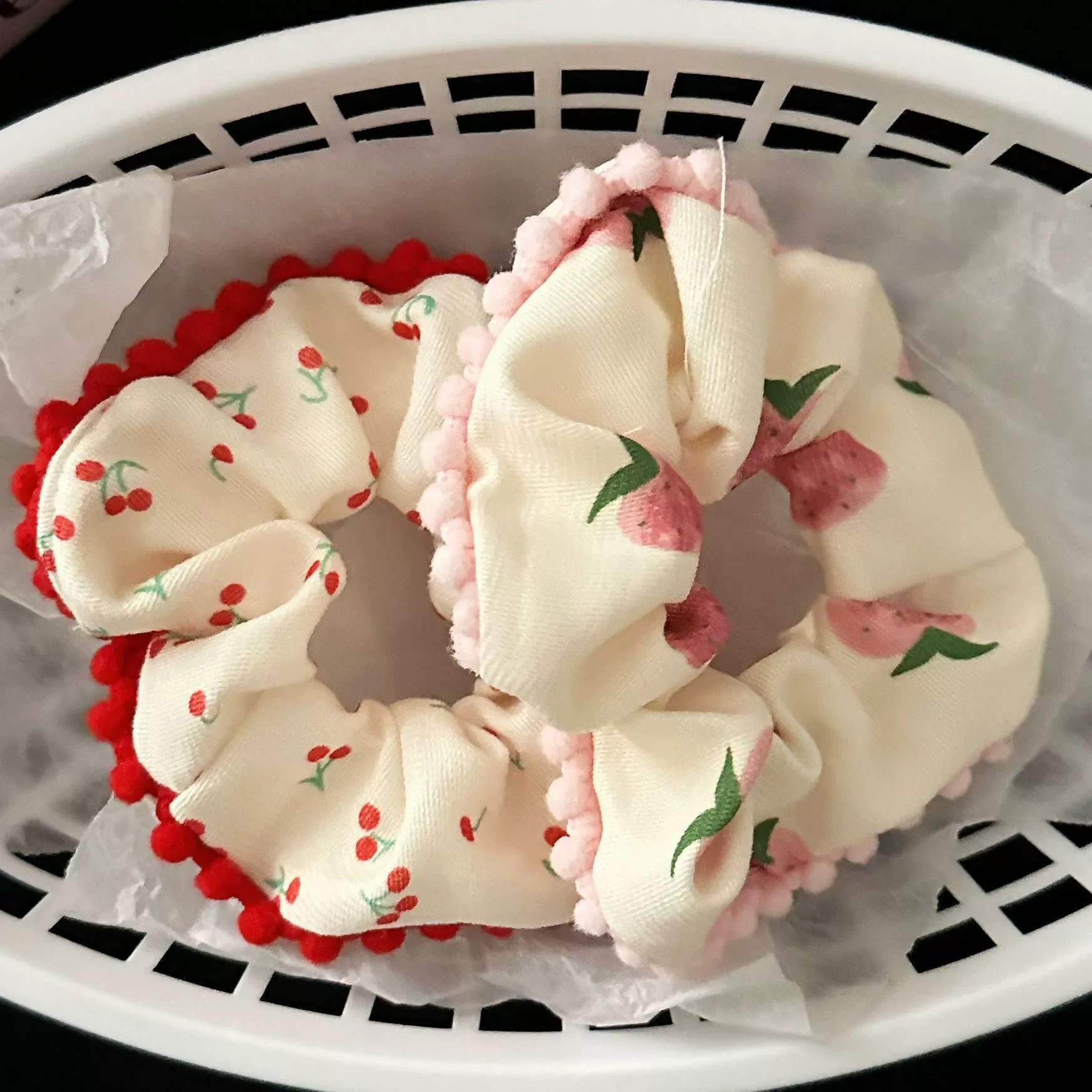 [3 FOR RM10] Sweet Fruit Lace Scrunchies