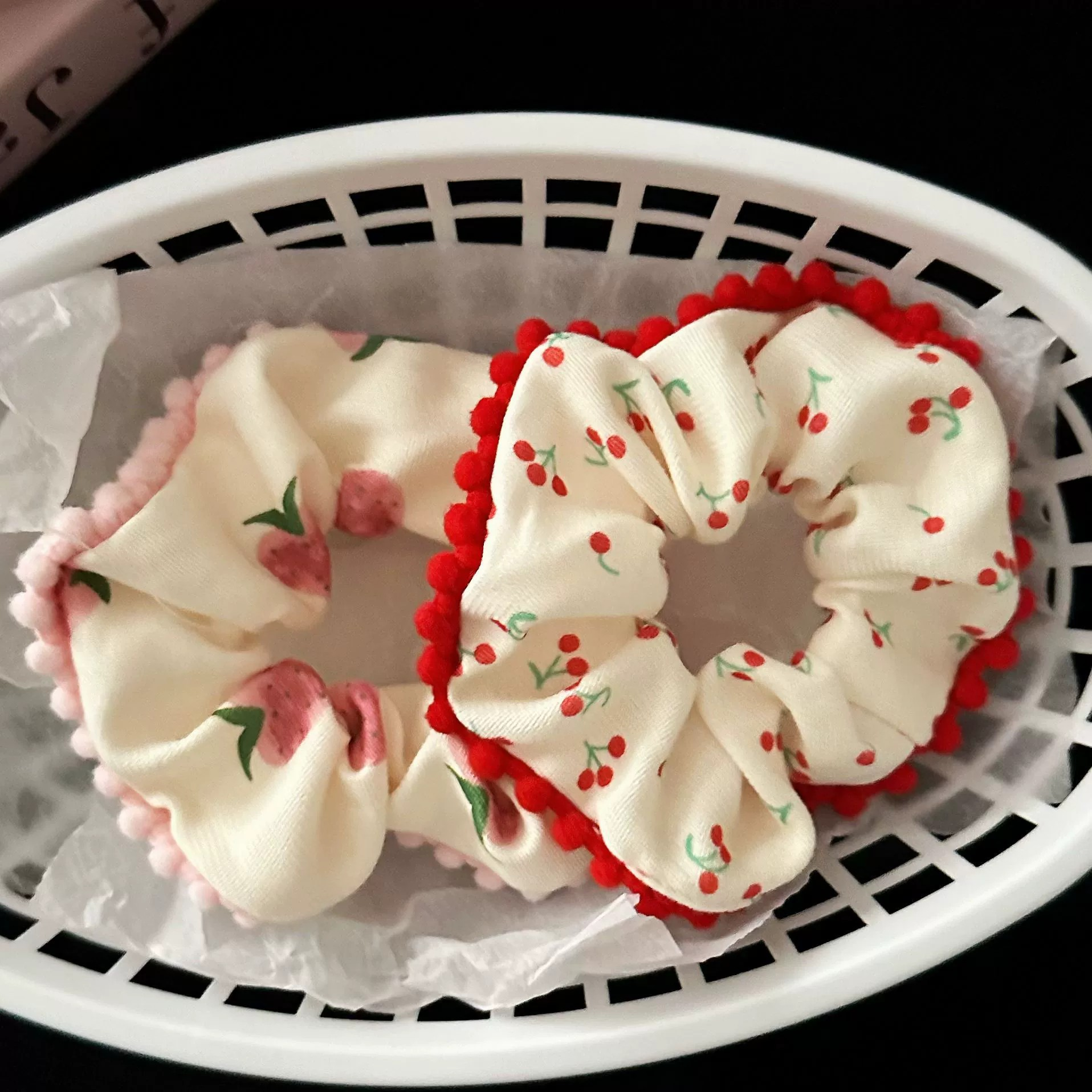 [3 FOR RM10] Sweet Fruit Lace Scrunchies