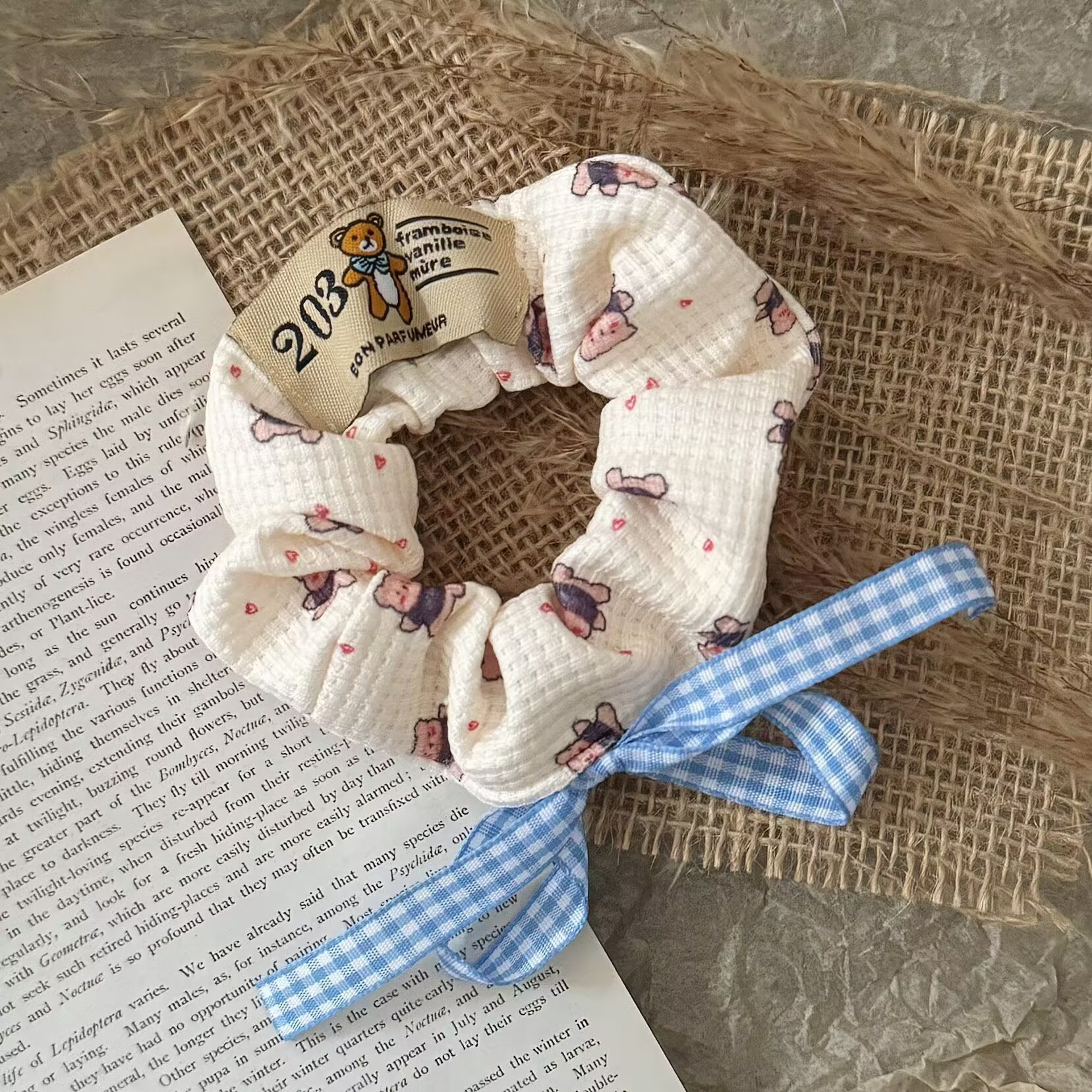 [3 FOR RM10] Cute Brown Bear Scrunchie Hair Tie