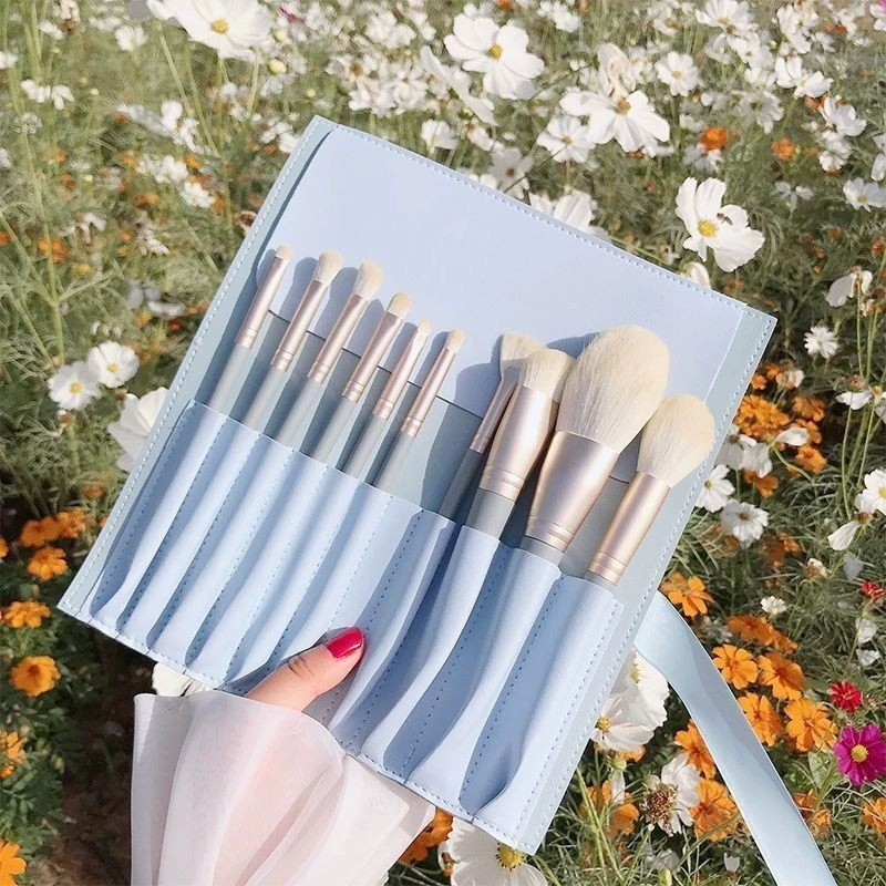 Portable Full Makeup Brush Set with Storage Bag