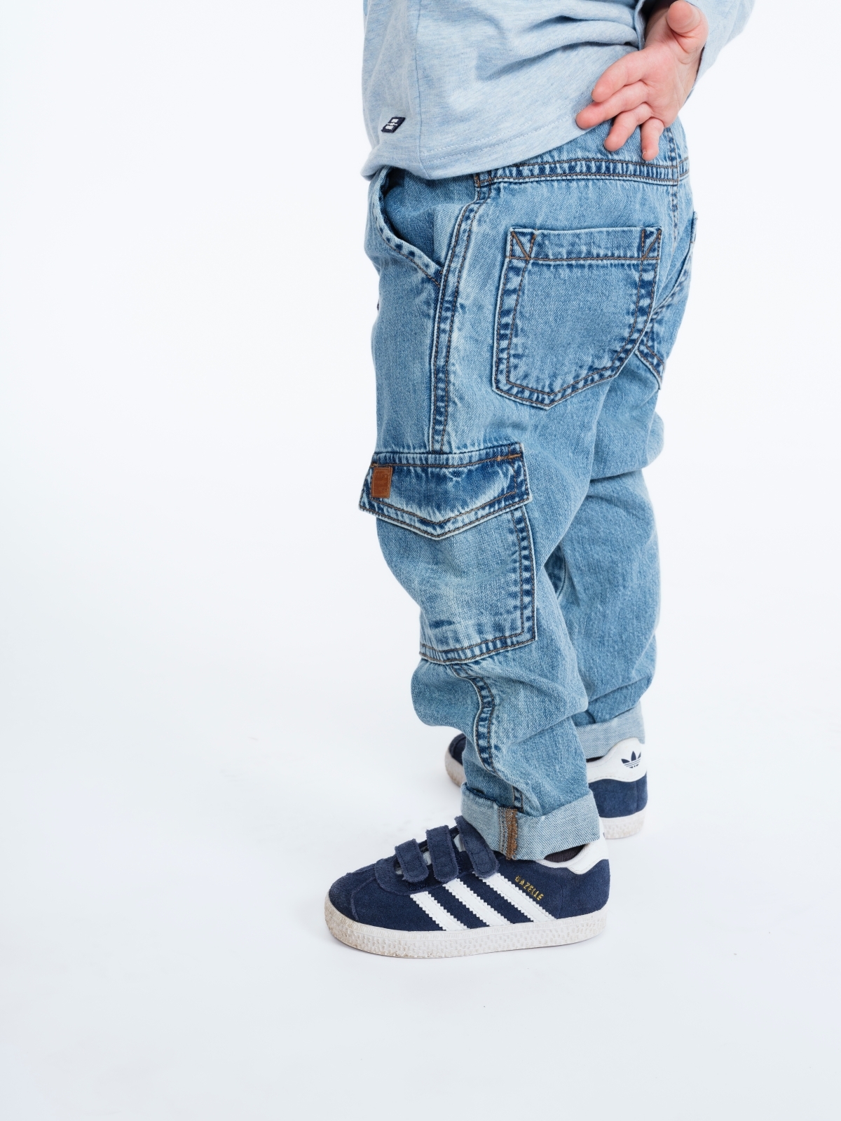 〖 Hust & Claire 〗側口袋牛仔長褲