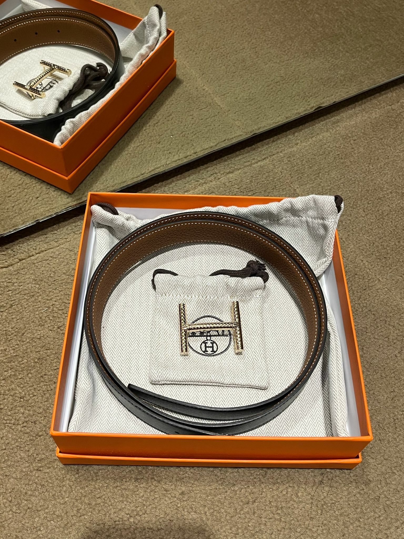 Hisseo belt 32mm CC (可選擇皮帶顏色及長度)