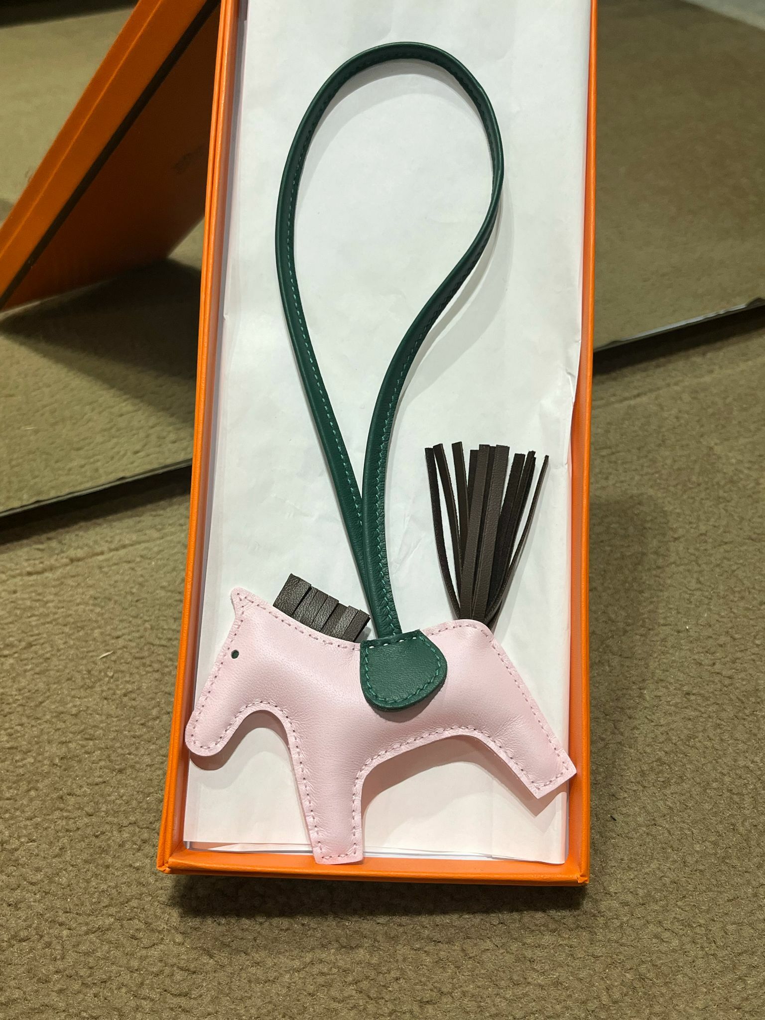 Rodeo pm rose darling / chocolat / vert moyen