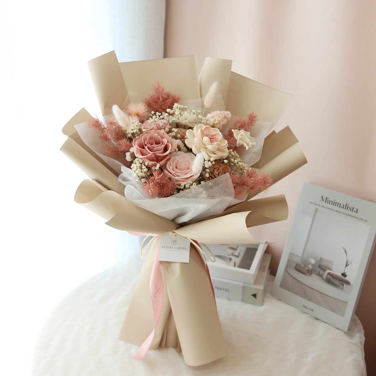 G78｜奶茶色系花束