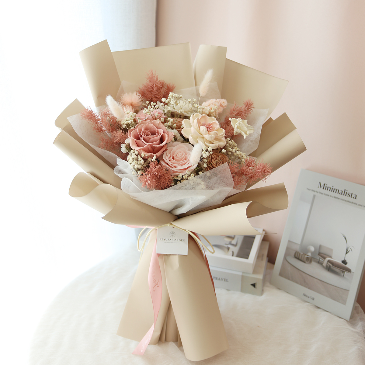 G78｜奶茶色系花束