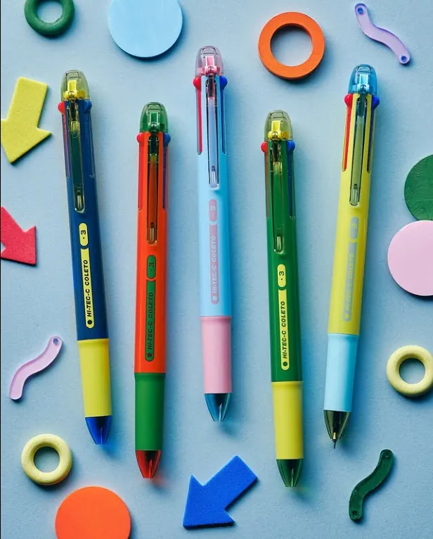 80年代復古風 0.4mm超細鋼珠筆 三色筆 HI-TEC-C｜PILOT 百樂 日本