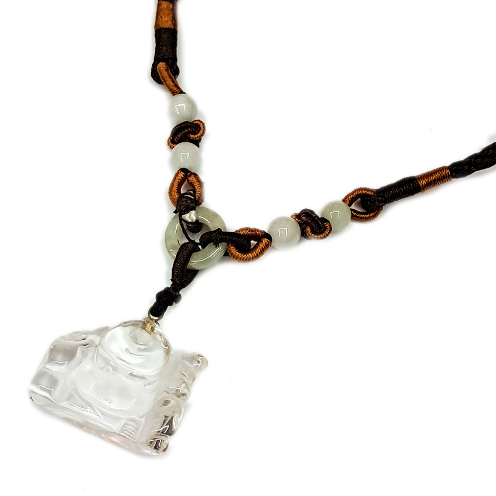 彌勒佛Q版{水晶}中國結短鍊【十方】154529