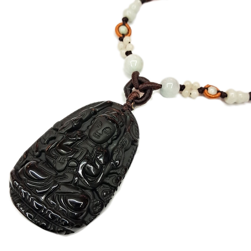 千手觀音{黑曜石}中國結項鍊【十方】154532