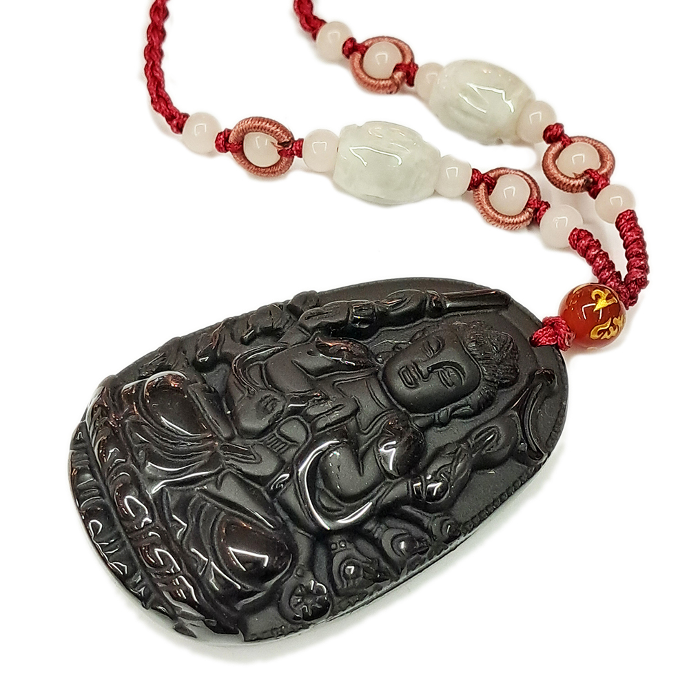 千手觀音{黑曜石}項中國結項鍊【十方】154533