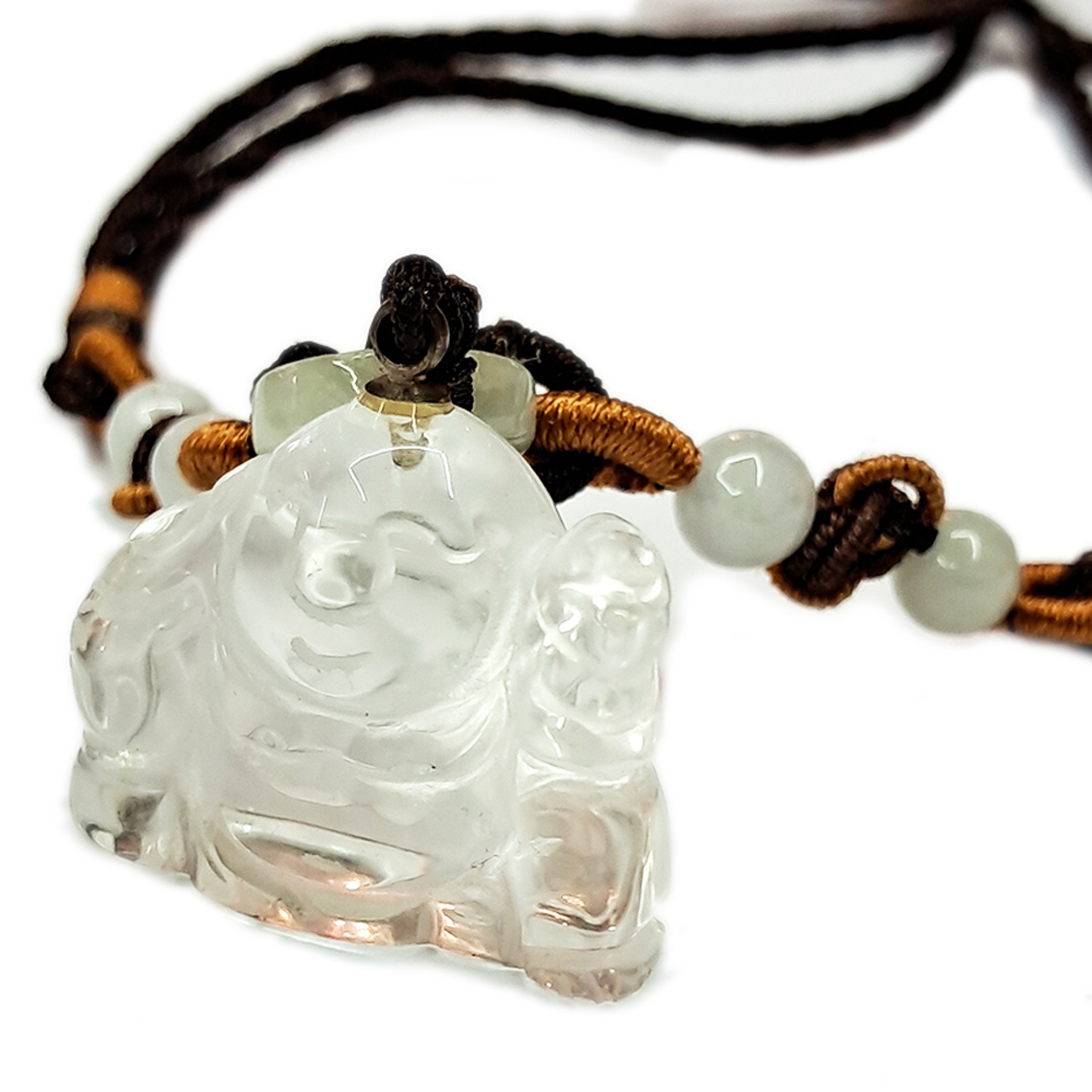 彌勒佛Q版{水晶}中國結短鍊【十方】154529