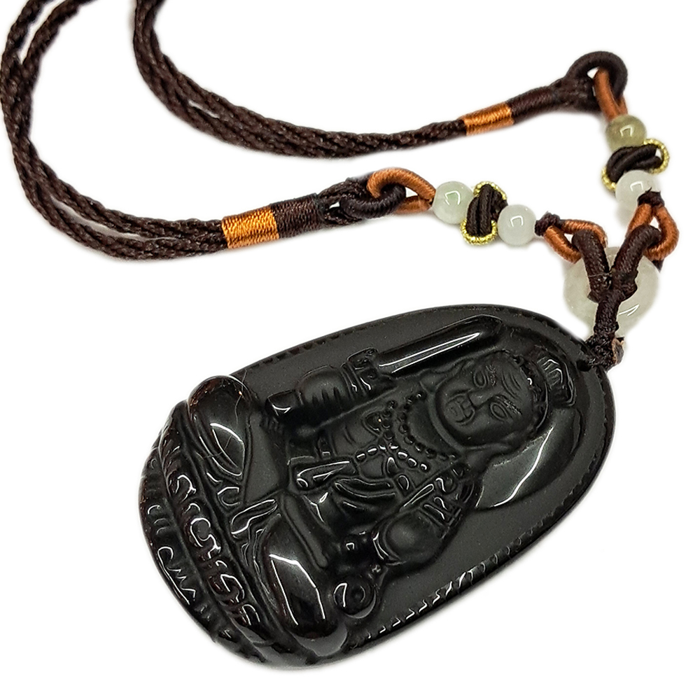 不動明王{黑曜石}中國結項鍊【十方】154531