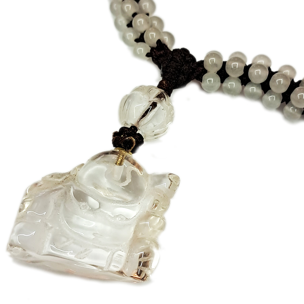彌勒佛Q版{水晶}中國結短鍊【十方】154527