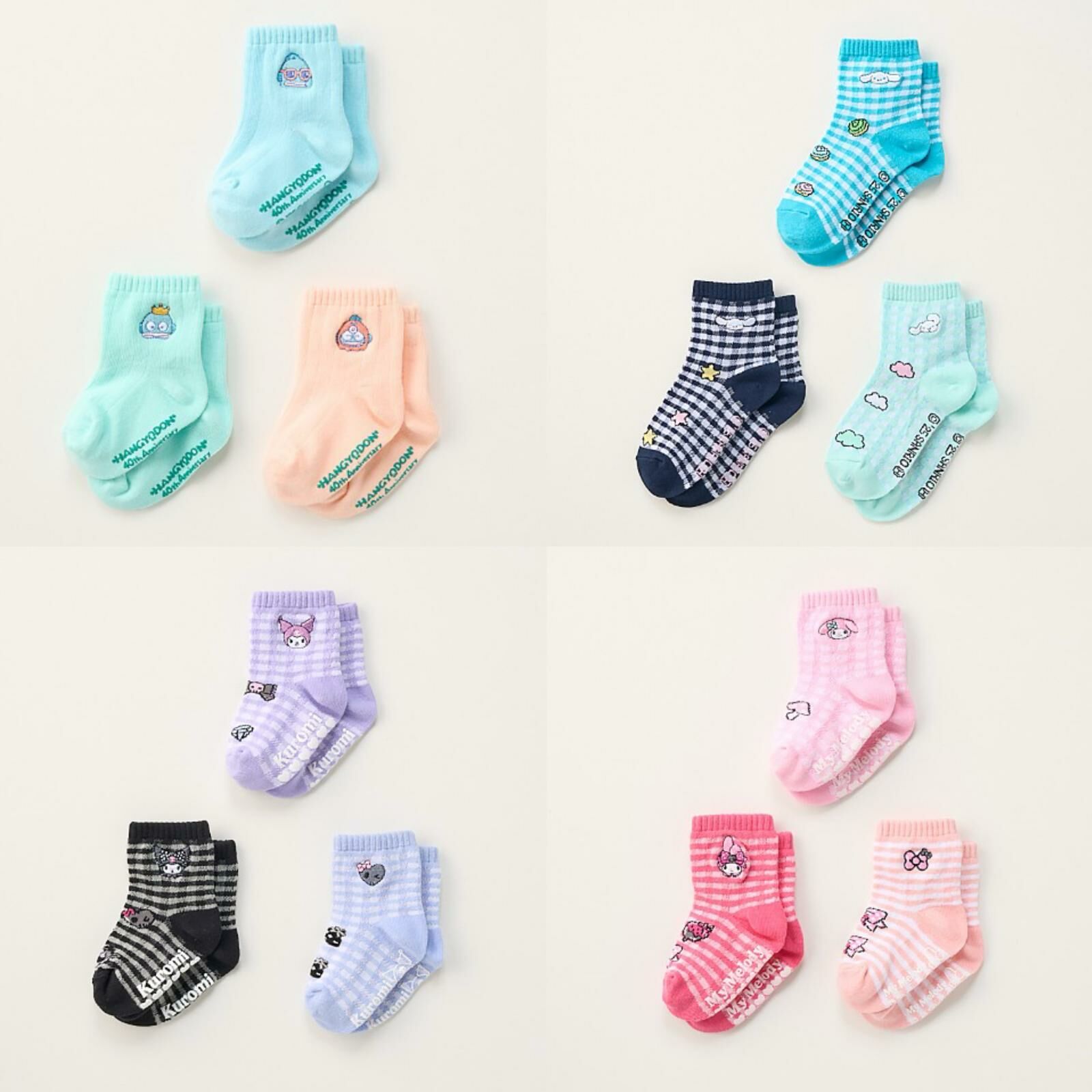 日單 Sanrio 系列3對裝襪