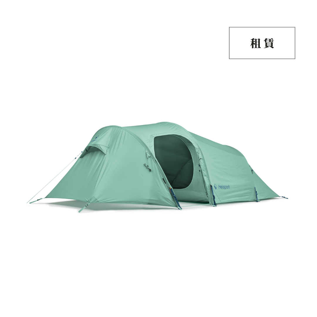 帳篷租賃｜Helsport｜Seeker Breheimen 4 布萊海門隧道帳4人-水藍
