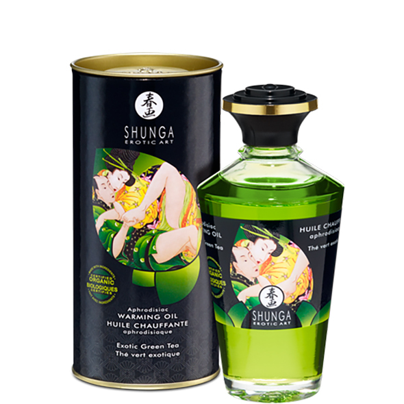 Shunga Green Tea Warming Oil 100ml