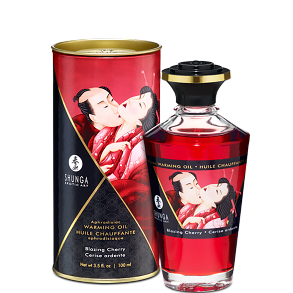 SHUNGA Blazing Cherry Warming Massaage Oil 100ml