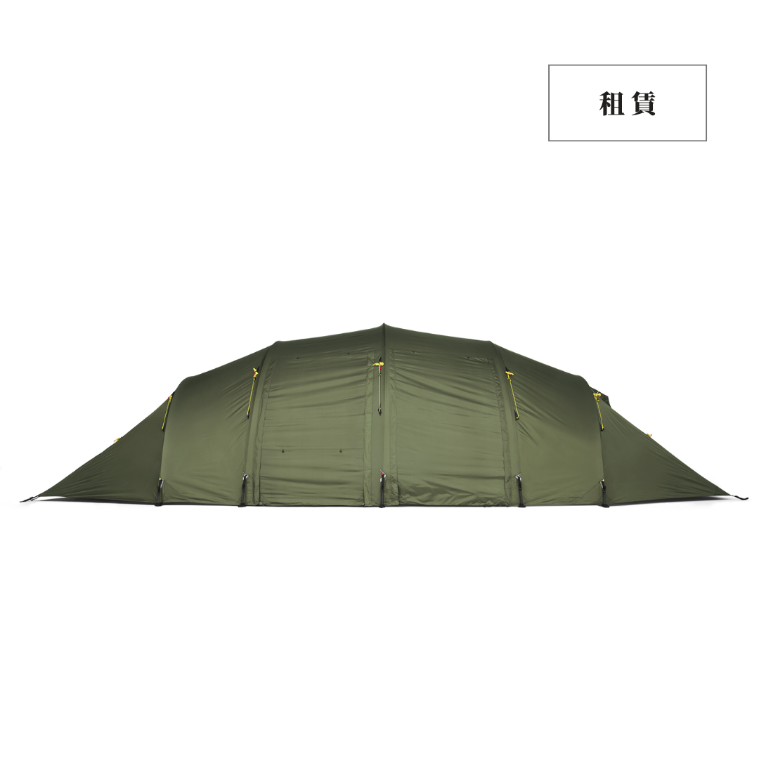 帳篷租賃｜Helsport｜Vahall 瓦爾霍爾隧道帳6-8人-綠