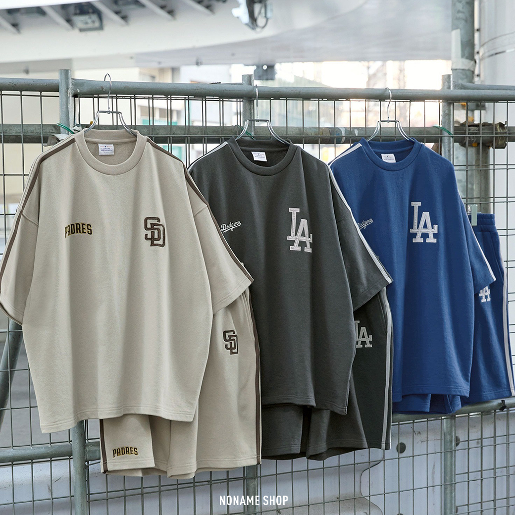 MLB 美國職棒大聯盟 棒球 短袖+短褲 套裝 (男款)