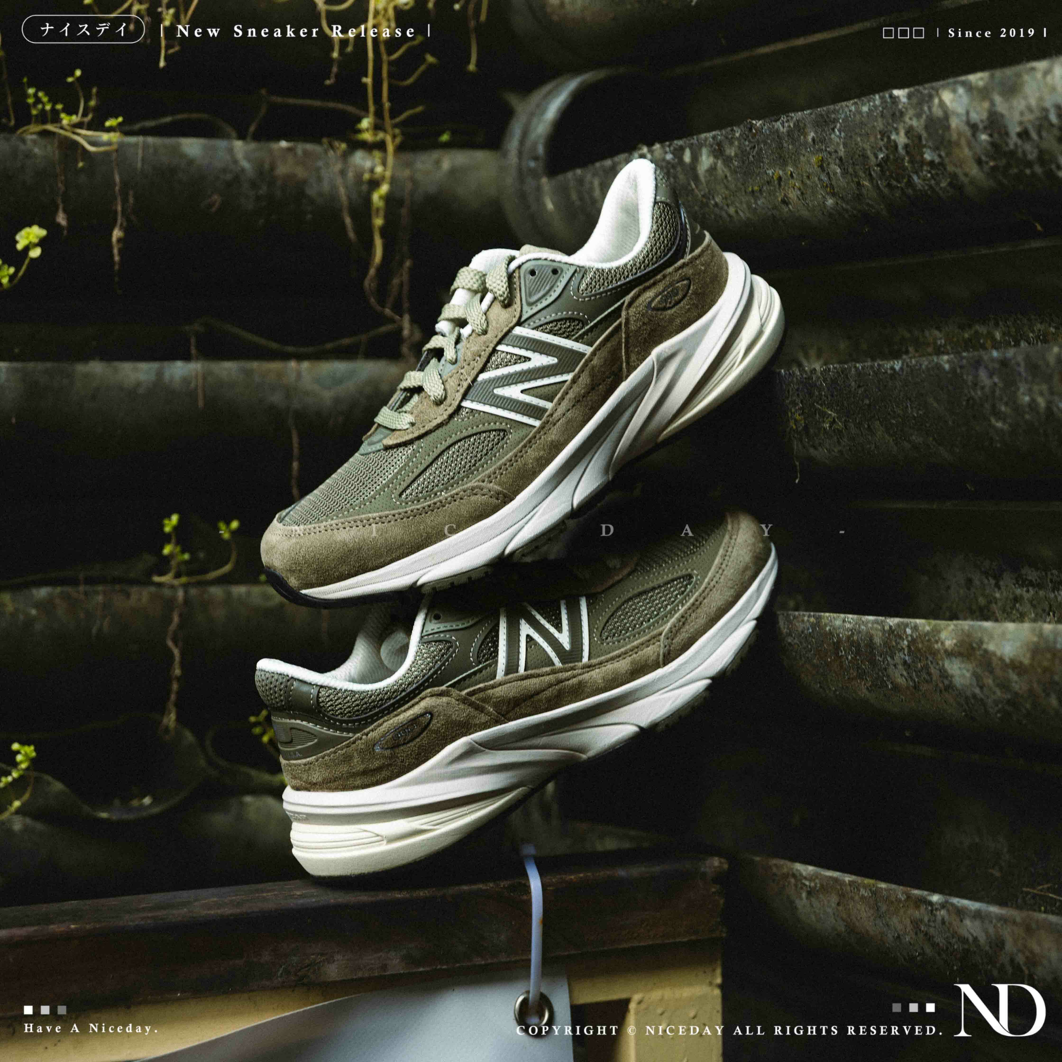 NICEDAY 現貨 New Balance 990 V6 墨綠 軍綠 美製 經典 復古 休閒鞋 U990TB6