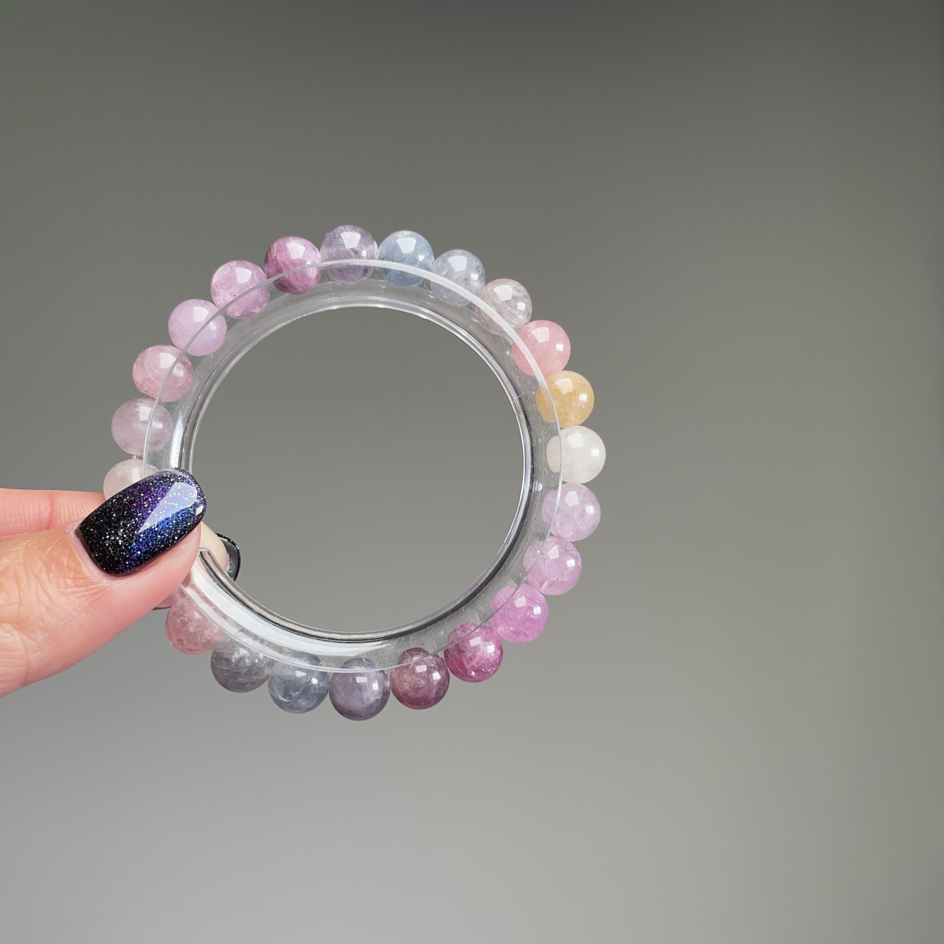 夢影雲彩 · 半寶彩尖晶