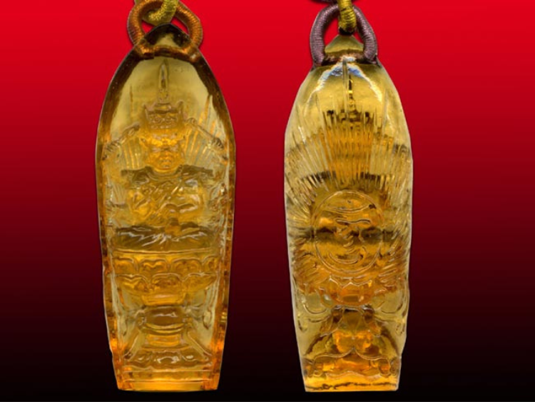 鹿港窯水晶琉璃｜南無項鍊禪意開運 平安福慧圓滿相伴