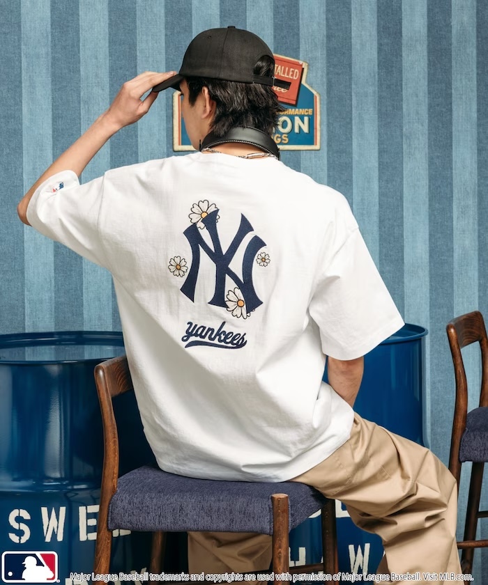 <日本限定 數量極少> MLB 美國職業 棒球 大聯盟 定製 小花 刺繡