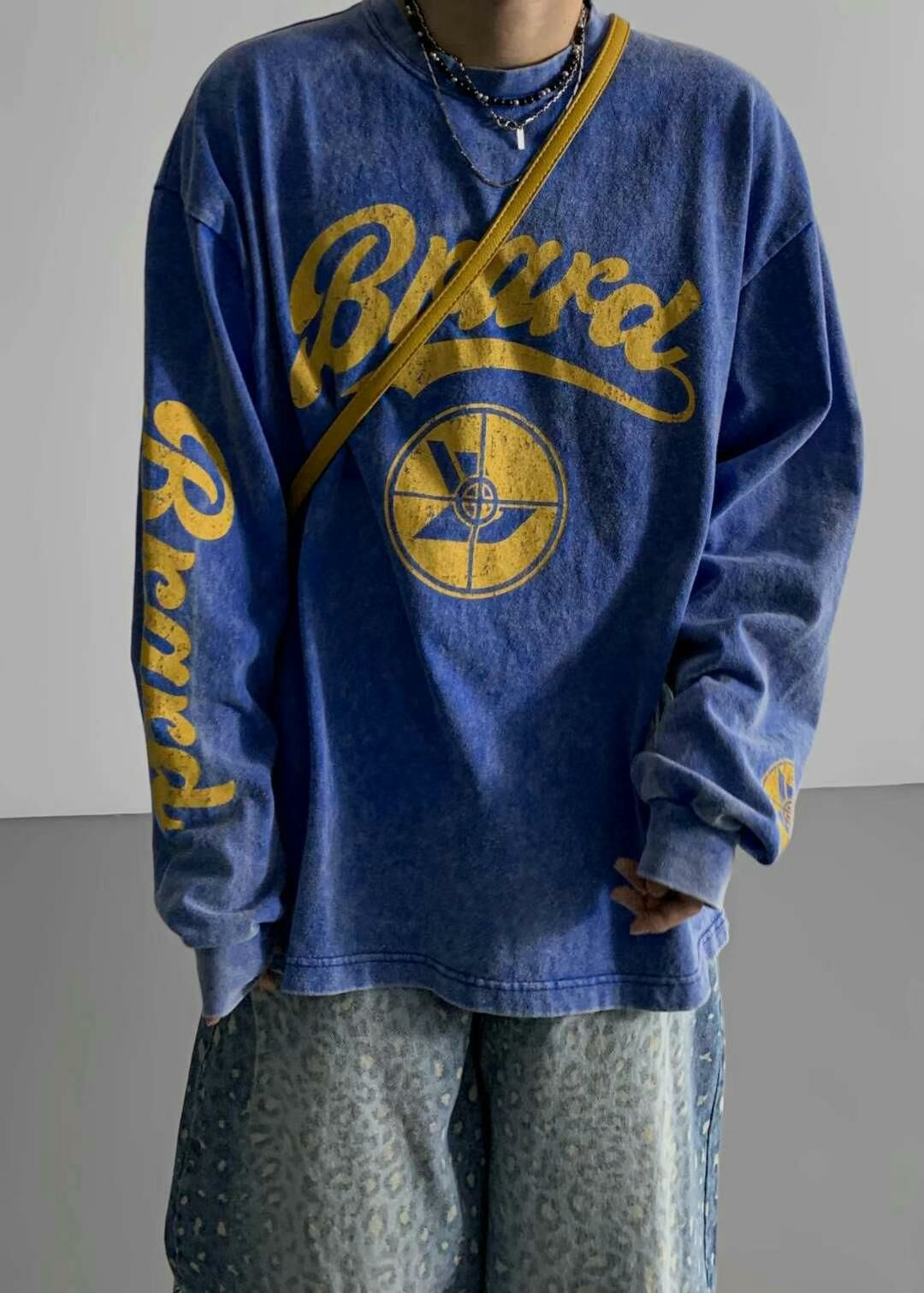 洗水英文字長袖衫 COVILL-165T